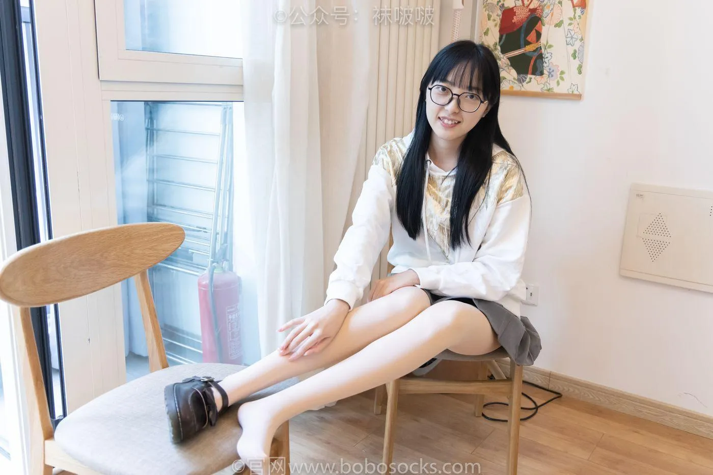 [BoBoSocks袜啵啵]NO.047 稚予-皮鞋、厚肉丝 [131P]插图3